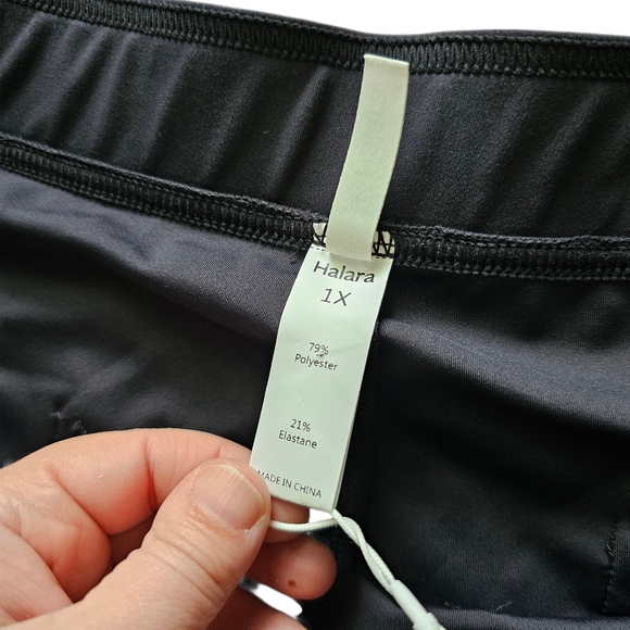 NEW Halara Play It My Way Wide Leg Womens Black Stretch Pants 1x - Picture 2 of 5